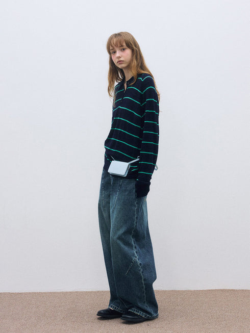 Breezelane Wool Stripe Top